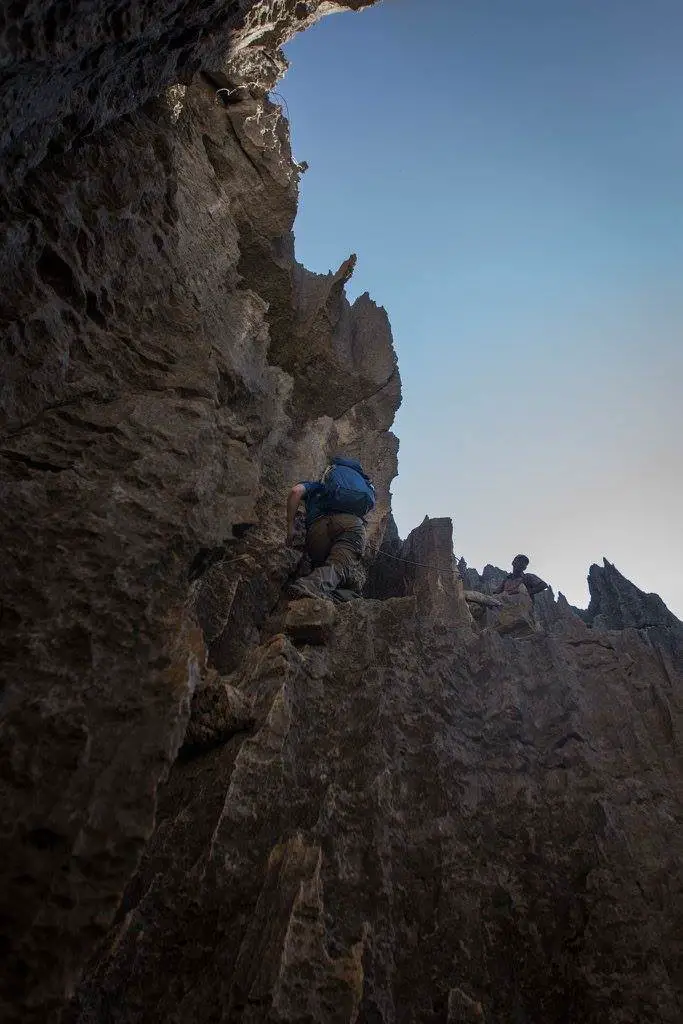 Climbing via ferrata in Madagascar