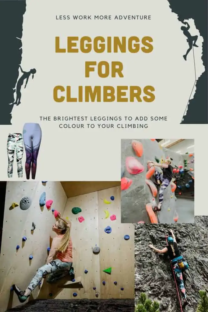 climbing leggings collage