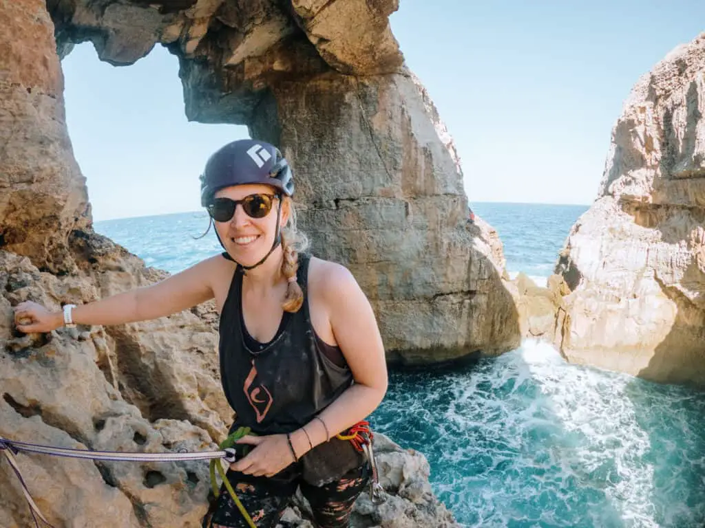 Sport climbing in Malta on sea cliffs