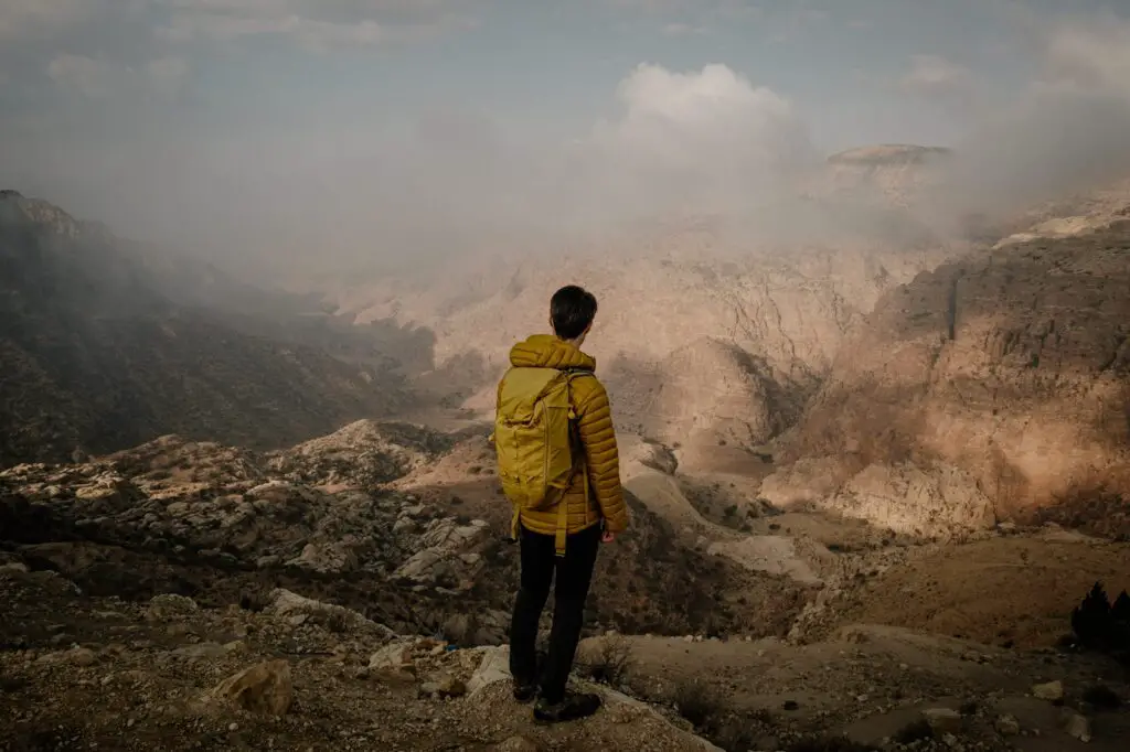 HIking in Dana Biosphere Reserve in Jordan